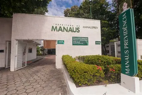Entrada da Manaus Previdência, em Manaus