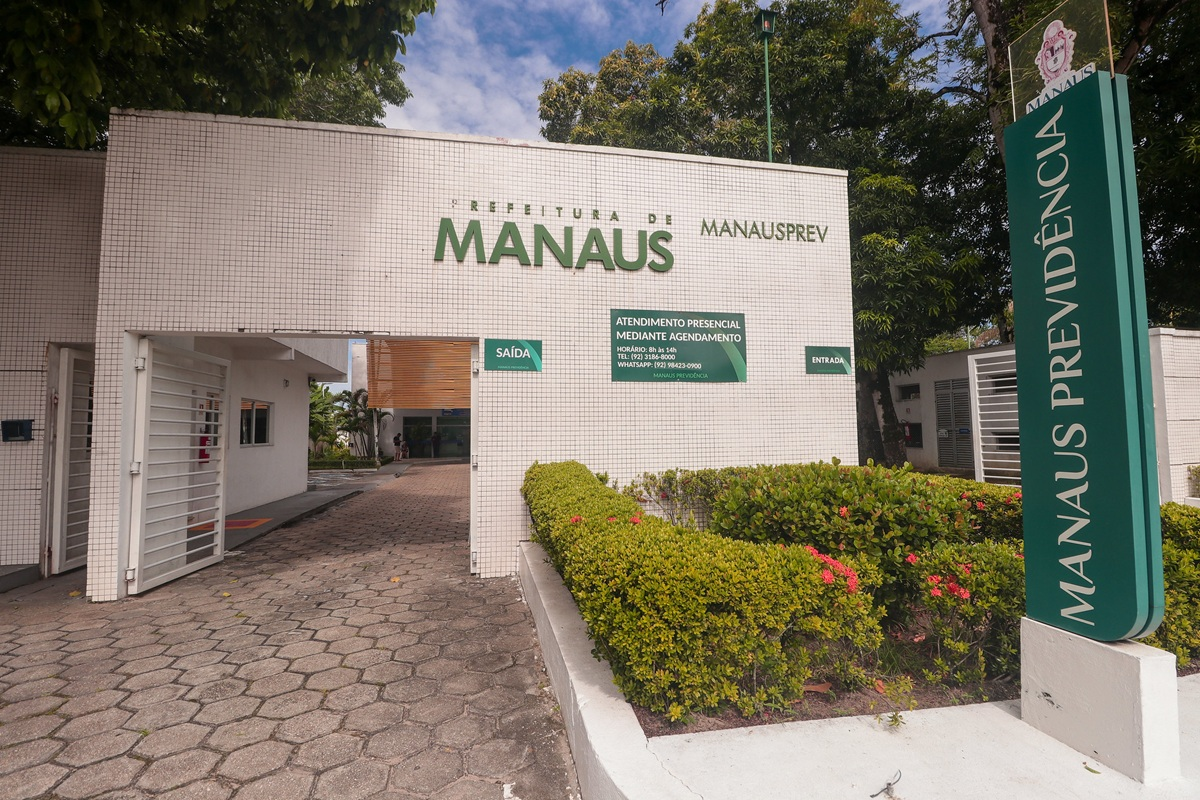 Fachada da sede da ManausPrev — Manaus Previdência, em Manaus